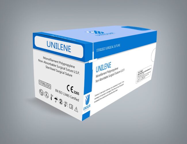 Boîte de suture monofilament en polypropylène Boîte de suture monofilament en polypropylène