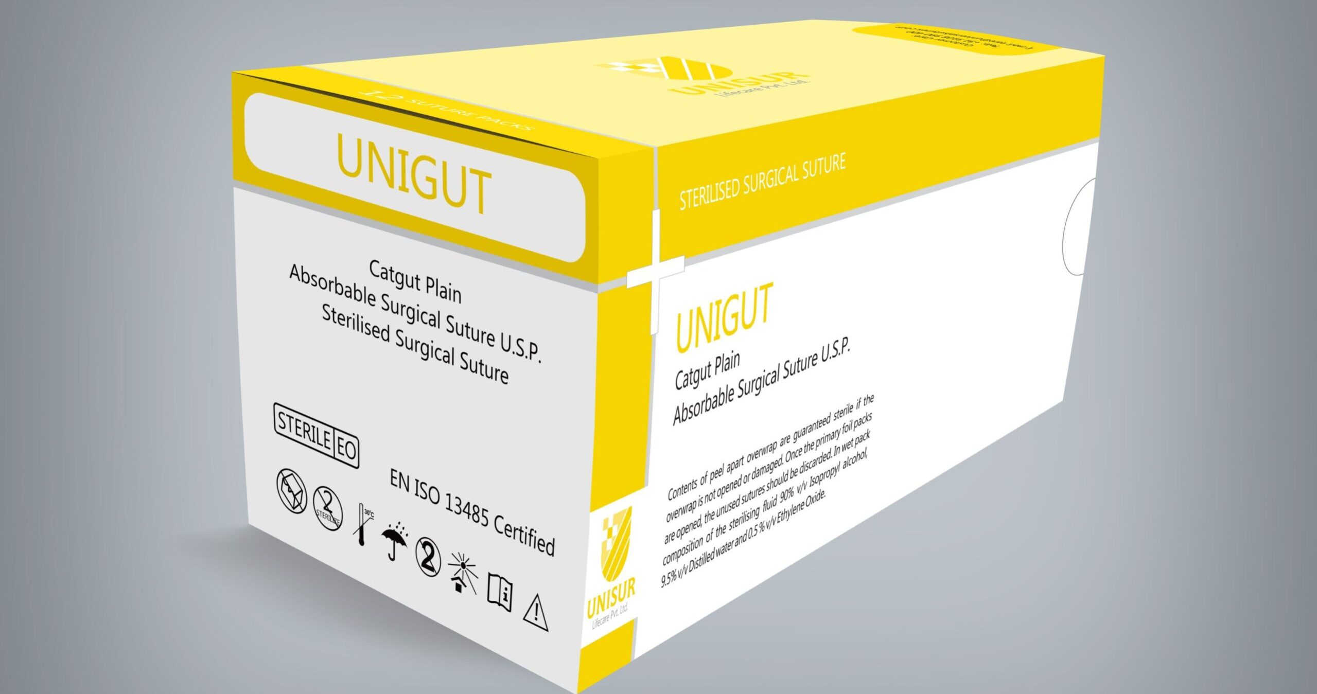 Plain Catgut Suture (UNIGUT) 1 Plain Catgut Suture Box