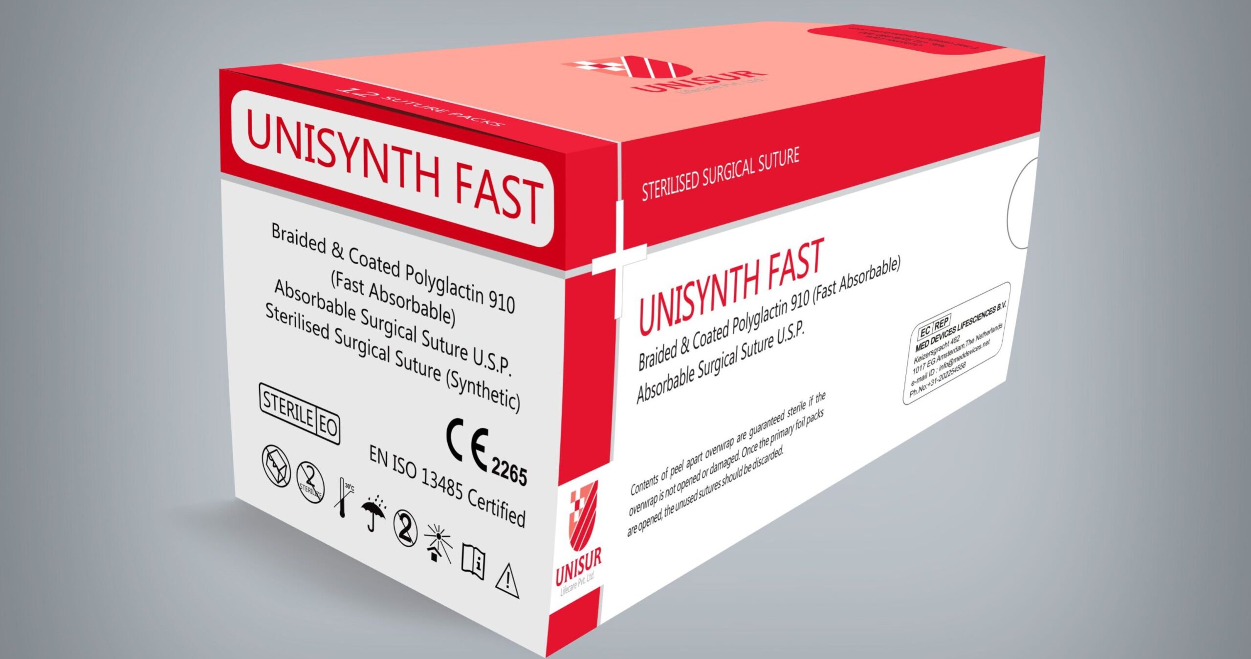Sutura de poliglactina 910 (UNISYNTH FAST) 2 Sutura de poliglactina 910 (UNISYNTH FAST) 2