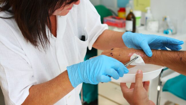 Suture en barrette