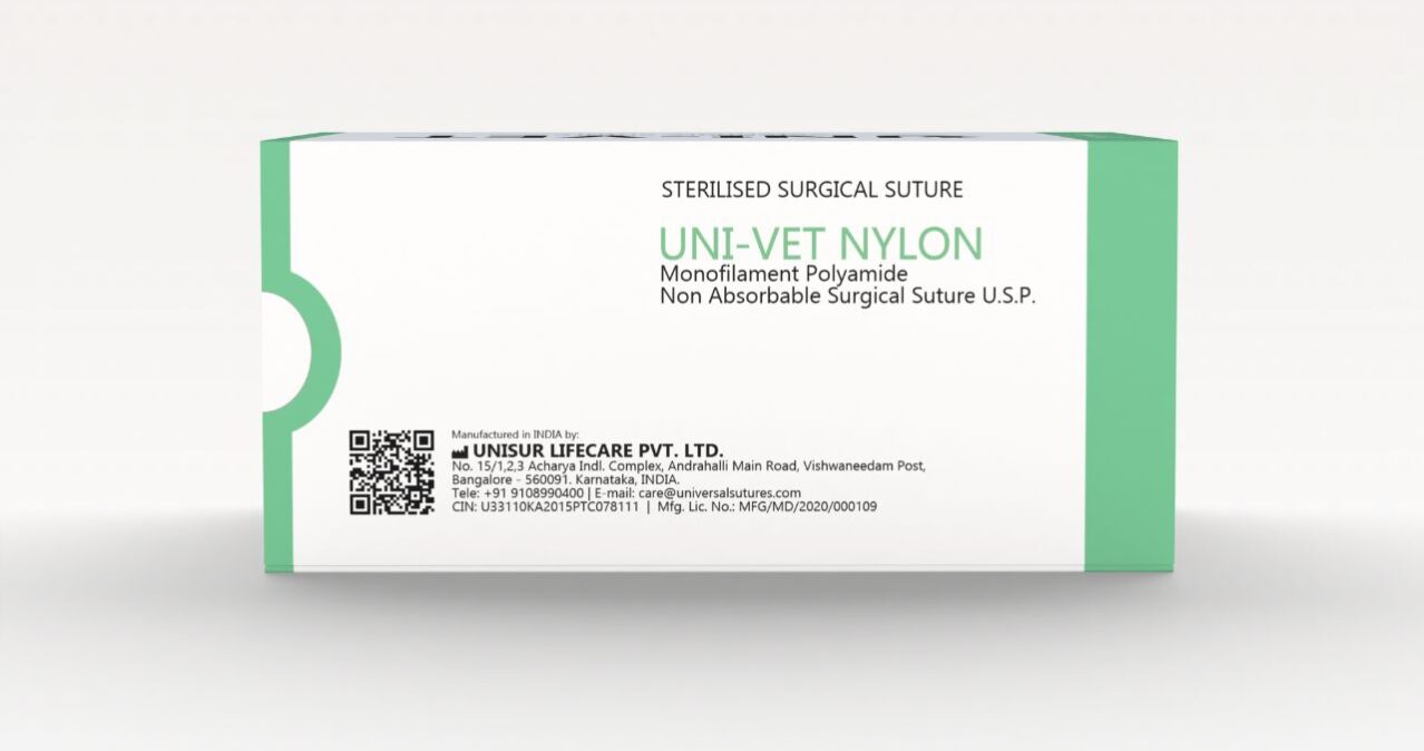 UNI-Vet Nylon Polyamide Suture 4 UNI-Vet Nylon Polyamide Suture 4