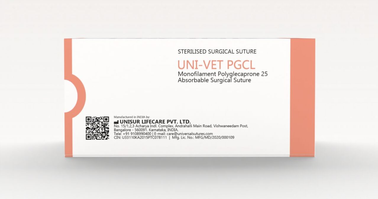 UNI-Vet PGCL Polyglecaprone Suture 4