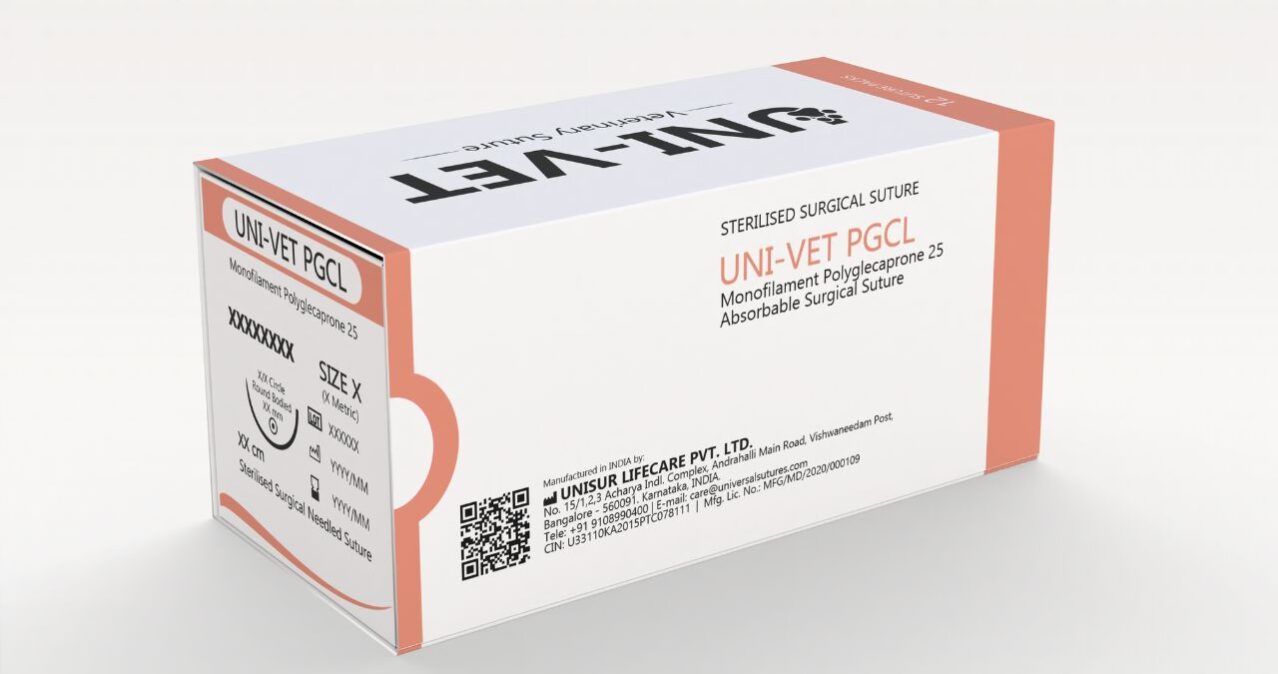 UNI-Vet PGCL Polyglecaprone Suture 2