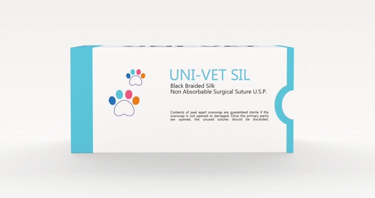Sutura de seda UNI-Vet 4 Sutura de seda UNI-Vet 4