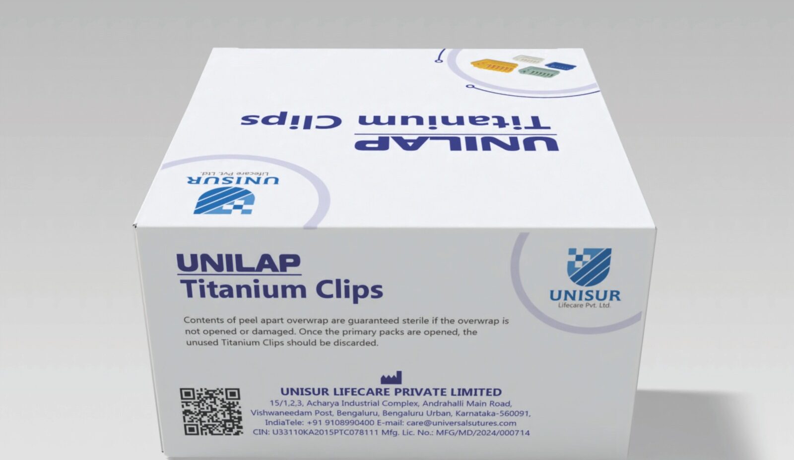 Titanium Ligating Clips - UNILAP 1 Titanium Ligating Clips - UNILAP 1