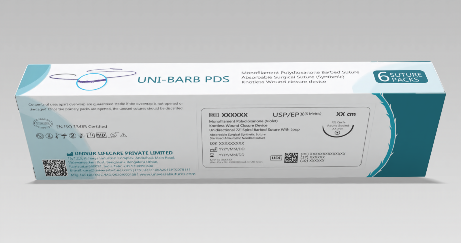 Monofilament Polydioxanone Barb Suture 1